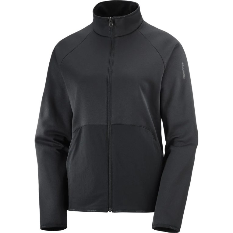 Black Salomon Essential Warm Full Zip Women's Jackets | PH 39806H